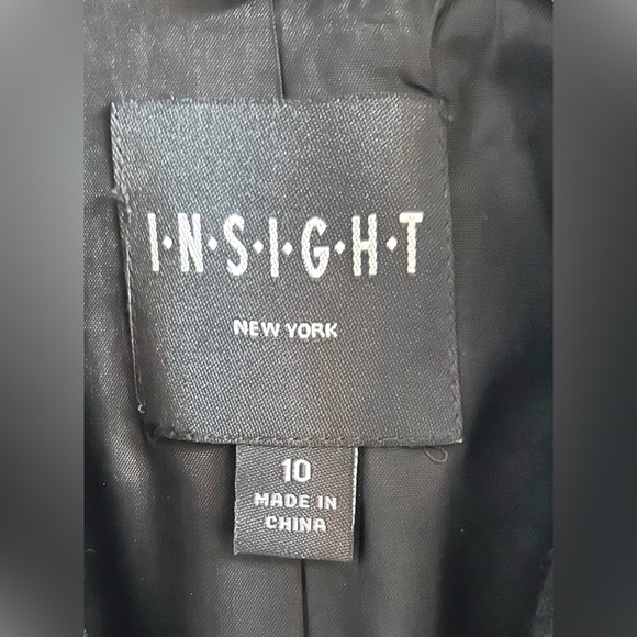 NORDSTROM INSIGHT NEW YORK Moto Asymmetrical Zipper Wool Tunic Vest Blk 10✨NWT✨ - Picture 6 of 9